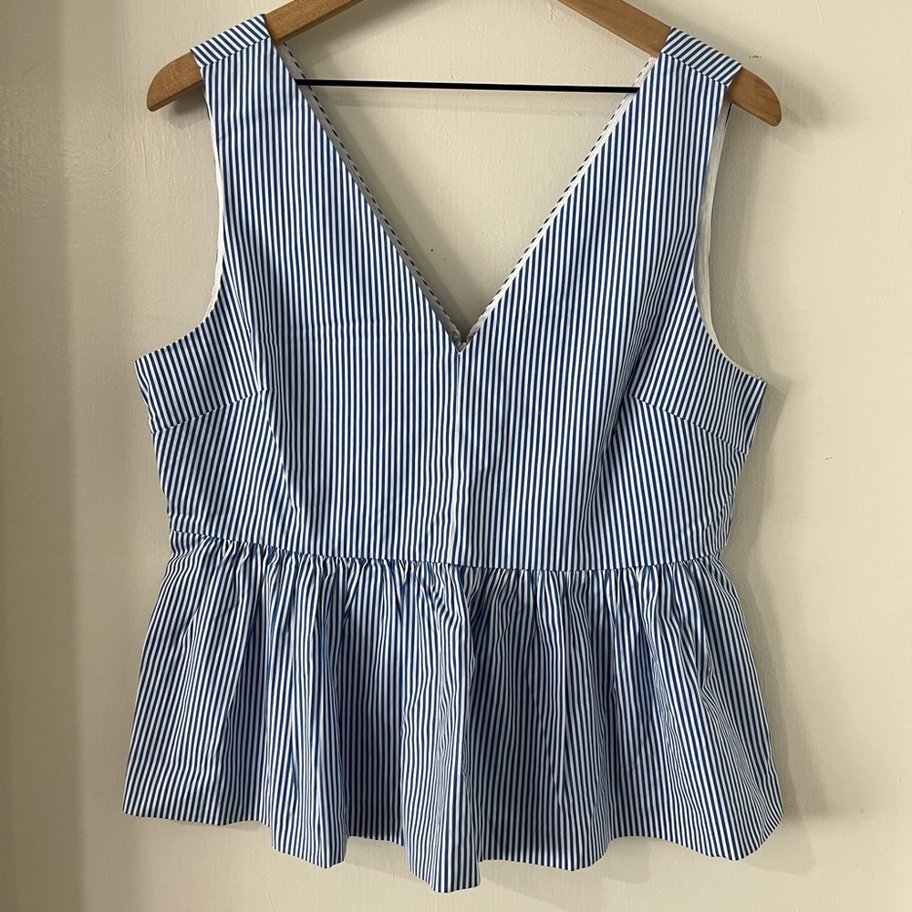 J Crew Peplum Top